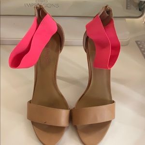 Forever 21- Nude and Hot Pink Heels